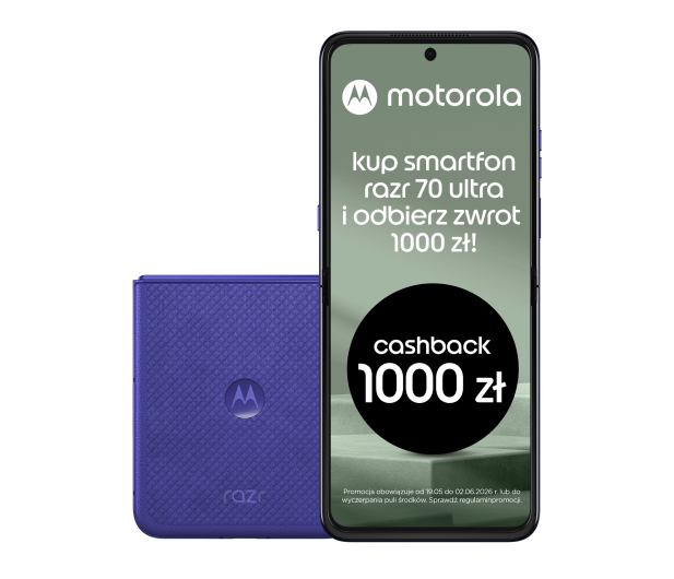 Motorola razr 70 Ultra 5G 16/512GB Orient Blue 165Hz - 1529163 - zdjęcie